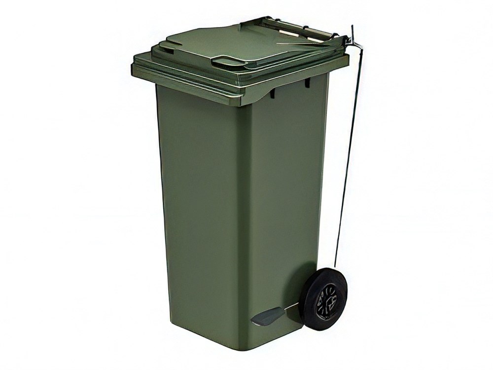 Пластиковый контейнер для мусора МК 120 л. с педалью (555x480x937 мм .