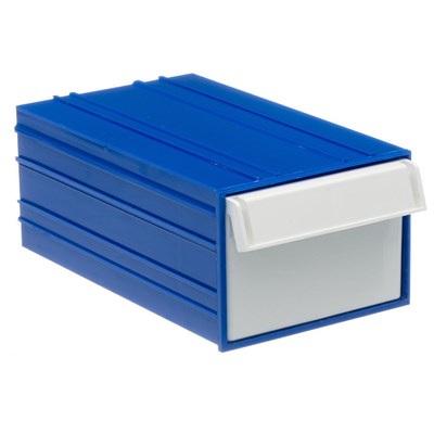 Короб с выдвижным ящиком С-2 синий/белый - фото 11244