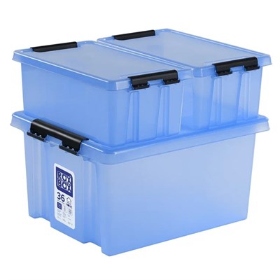 Пластиковый контейнер с крышкой Rox Box HOME 36 л. (500x390x225 мм ...