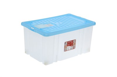 Пластиковый контейнер с крышкой на роликах Darel Box 56 л. (610x400x310 мм) - фото 12123