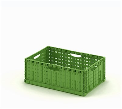 Пластиковый ящик складной для овощей и фруктов 600x400x220 мм - фото 12182