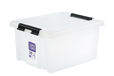 Пластиковый контейнер с крышкой Rox Box HOME 36 л. (500x390x255 мм) - фото 12672