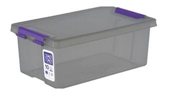 Пластиковый контейнер с крышкой Rox Box HOME 10 л. (400x255x150 мм) - фото 18270