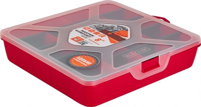 Органайзер для мелочей BLOCKER серия Master, со съёмными разделителями, 8", 200х200х45 (BR3771) - фото 25651