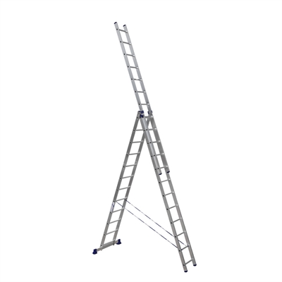 Алюминиевая трехсекционная лестница 3*12 H3 5312 H3 5312 - фото 46539