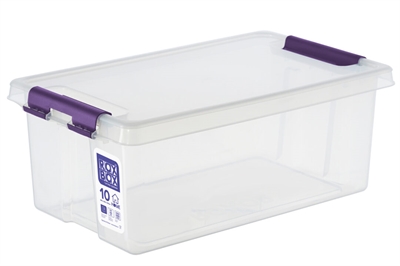 Пластиковый контейнер с крышкой Rox Box HOME 10 л. (400x255x150 мм) H10-00