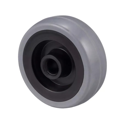 Колесо промышленное Tellure Rota 371102 под ось (60 мм; 50 кг) серая немаркая резина / полипропилен 371102 371102