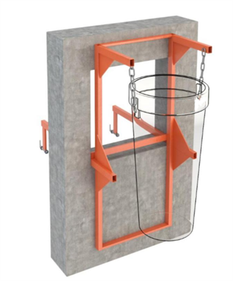 Кронштейн стеновой (оконный) для мусоросброса М-Кронштейн-О