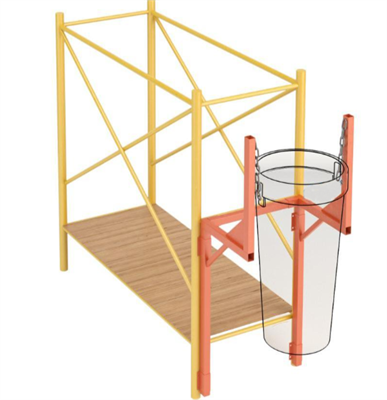 Кронштейн к лесам и фасадам для мусоросброса М-Кронштейн-Л