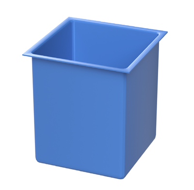 Открытая пластиковая емкость для воды 54 л ЕЕО54