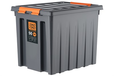 Rox Box Ящик на роликах с крышкой, 50 л, особопрочный серия PRO - фото 5536