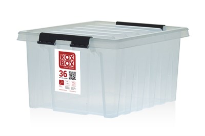 Пластиковый контейнер с крышкой Rox Box 36 л. (500x390x255 мм) - фото 6967