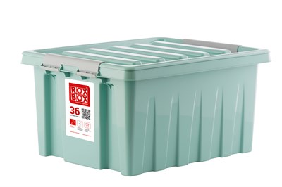 Пластиковый контейнер с крышкой Rox Box 36 л. (500x390x255 мм) - фото 6969