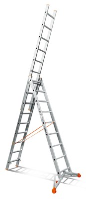 Трехсекционная лестница Эйфель Ювелир 3x9 - фото 7787