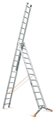 Трехсекционная лестница Эйфель Ювелир Плюс 3x12 - фото 7829