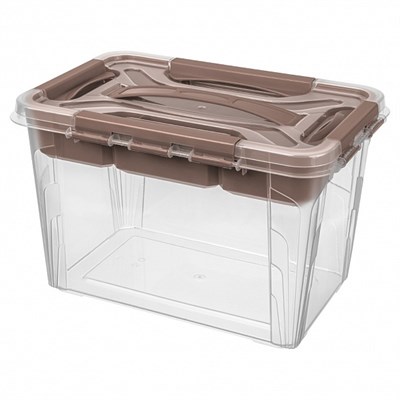 Пластиковый контейнер с крышкой и вставкой-органайзером Grand Box 6,65 л (290x190x180 мм) - фото 8458
