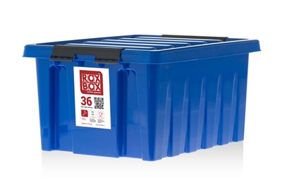 Пластиковый контейнер с крышкой Rox Box 36 л. (500x390x255 мм) - фото 9220