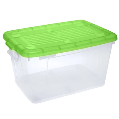 Пластиковый контейнер с крышкой на роликах Darel Box 75 л. (700x500x380 мм) - фото 9468
