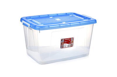 Пластиковый контейнер с крышкой на роликах Darel Box 75 л. (700x500x380 мм) - фото 9494