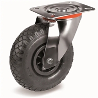 Колесо пневматическое Tellure Rota 825702 поворотное 260 мм, грузоподъемность 150 кг, пневматическая шина, полипропилен