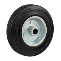 Колесо промышленное под ось 12 мм Стелла-техник 4000-125 диаметр 125 мм, г/п 100 кг, резина/сталь 4000-125