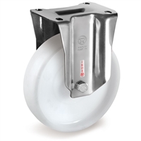 Колесо Tellure Rota 685403 неповоротное, кронштейн из НЕРЖАВЕЮЩЕЙ СТАЛИ, Ø 125 мм, нагрузка 220 кг 685403