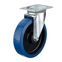 Колесо Стелла-техник N48200RBL поворотное, Ø 200 мм, полипропилен/эластичная резина, игольчатый подшипник, г/п=400 кг N48200RBL