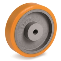 Колесо большегрузное полиуретановое без кронштейна Tellure Rota 641110, диаметр 400 мм, нагрузка 3500 кг, втулка с возможностью выреза 641110