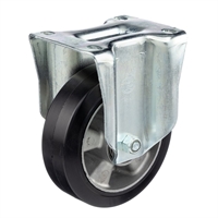 Колесо большегрузное Tellure Rota 726210 неповоротное, Ø 160 мм, нагрузка 300 кг, эластичная резина, алюминий 726210