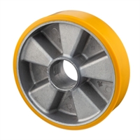 Колесо большегрузное полиуретановое Tellure Rota 654114, Ø160 мм, под ось 654114