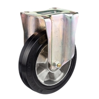 Колесо большегрузное Tellure Rota 728516 неповоротное, Ø 200 мм, нагрузка 500 кг, эластичная резина 728516