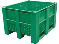 Контейнер BoxPallet 1200x1000x740 мм перфорированный на полозьях 12412