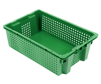 Пластиковый ящик конусный с перфорацией стенок 600х400х200мм 12777