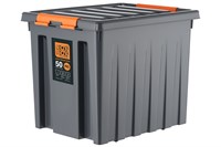 Пластиковый контейнер с крышкой на роликах Rox Box PRO 50 л. (500x390x405 мм)