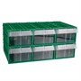 Короб с выдвижным ящиком С-2 зеленый/прозрачный С-2-зеленый-прозрачный - фото 11202