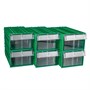 Короб с выдвижным ящиком С-2 зеленый/прозрачный С-2-зеленый-прозрачный - фото 11206
