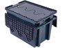 Пластиковый ящик с распашной крышкой 600х400х365 мм 600400365-00