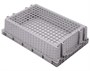 Пластиковый евролоток с перфорацией в виде плетеной корзины 600х400х152 мм 600400152-03