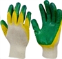 Перчатки трикотажные с 2-ым латексным обливом, зеленые - фото 13206