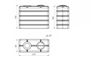 Емкость K 3000 л в обрешетке 5092
