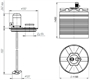 Емкость ЭВЛ 1000 л с пропеллерной мешалкой 5105