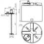 Емкость T 2000 л c пропеллерной мешалкой 5106