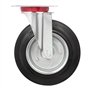 Колесо промышленное поворотное 200 мм Стелла-техник 4001-200, г/п 185 кг, резина, сталь 4001-200