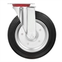 Колесо промышленное поворотное Стелла-техник 4001-250 диаметр 250 мм, г/п 210 кг, резина, сталь 4001-250