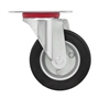 Колесо промышленное поворотное Стелла-техник 4001-100 диаметр 100 мм, г/п 70 кг, резина, сталь 4001-100