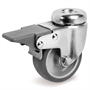 Колесо Tellure Rota 387201 поворотное с тормозом, Ø 50 мм, нагрузка 40 кг 387201