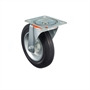 Колесо промышленное поворотное 250 мм Tellure Rota 534908 нагрузка 300 кг, черная резина, сталь 534908