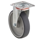 Колесо промышленное поворотное 150 мм Tellure Rota 714211,нагрузка 180 кг, термопластичная серая резина, полипропилен 714211
