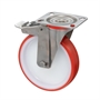 Колесо Tellure Rota 606604 поворотное с тормозом, Ø 150 мм, нагрузка 220 кг, полиуретан, полиамид 606604
