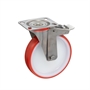 Колесо Tellure Rota 606604 поворотное с тормозом, Ø 150 мм, нагрузка 220 кг, полиуретан, полиамид 606604